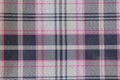 Checkered fabric texture. Royalty Free Stock Photo
