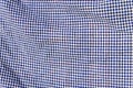 Checkered fabric texture Royalty Free Stock Photo