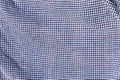Checkered fabric texture. Cloth background Royalty Free Stock Photo