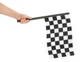 Checkered final flag Royalty Free Stock Photo