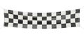 Checkered finish banner