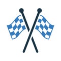 Checkered flag, competition, finish, start, winning icon