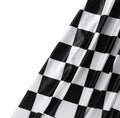 Checkered flag isolated on white, top view Royalty Free Stock Photo