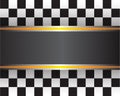 Checkered flag vector illustration. Royalty Free Stock Photo
