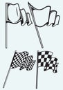 Checkered flags Royalty Free Stock Photo