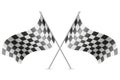 Checkered flags for car racing vector illustration Royalty Free Stock Photo