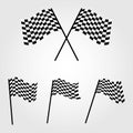 checkered flags racing, Auto racing finish checkered flag, Start flag Royalty Free Stock Photo