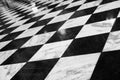 Checkered floor