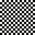 Checkered geometric seamless pattern with small jagged square shapes. Abstract monochrome black and white texture Royalty Free Stock Photo