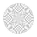 Checkered globe in light grey and white Royalty Free Stock Photo