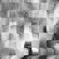 Checkered grunge stained background in black, white, grey colors