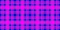 Checkered horizontal seamless pattern. Blue and fuchsia trend color striped background. Vector stock abstract cell Royalty Free Stock Photo
