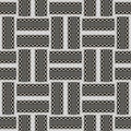 Checkered ornamental geometric vector seamless pattern. Striped Royalty Free Stock Photo