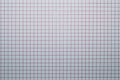 Checkered paper background. square grid. crossing red lines