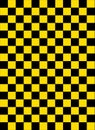 Checkered pattern black and yellow color Royalty Free Stock Photo