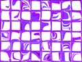 Checkered pattern of bright purple squares. Geometrical ornament. Decorative checkered background. Royalty Free Stock Photo