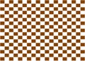 Checkered pattern brown coffee color Royalty Free Stock Photo