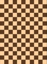 Checkered pattern brown color Royalty Free Stock Photo