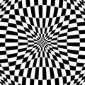 Checkered pattern with distortion effect. Deformed, irregular ch Royalty Free Stock Photo