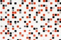 Checkered pattern tile background, red and black checks. Royalty Free Stock Photo