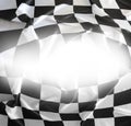 Checkered racing flag Royalty Free Stock Photo