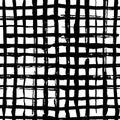 Checkered seamles pattern, Vector pattern in hand drawn style. Royalty Free Stock Photo