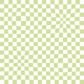 Checkered seamless background with distorted squares. Trippy grid retro checkerboard pattern in 1970s style. Chessboard vector