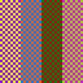 Checkered seamless pattern of the complementary color, repeat chessboard seamless texture.