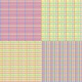 Checkered Seamless Set Royalty Free Stock Photo