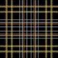 Checkered striped greek vector seamless pattern. Ornamental tartan background. Repeat plaid backdrop. Greek key meanders ornament Royalty Free Stock Photo