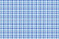 Checkered tablecloth seamless pattern on blue background. Royalty Free Stock Photo