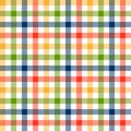 Checkered tablecloths pattern colorful - endlessly Royalty Free Stock Photo