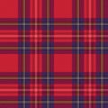 Checkered tartan fabric seamless pattern Royalty Free Stock Photo