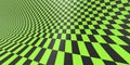 Checkered texture 3D background pattern in perspective Royalty Free Stock Photo