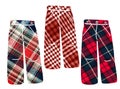 Checkered trousers. Can be used as stickers, decorative element, magnets, cut out and turned into decorations, used as a figured