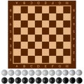 Checkers. Royalty Free Stock Photo