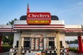 Checkers fast food restaurant exterior front of building