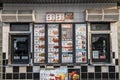 Checkers fast food restaurant exterior menu with prices