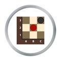 Checkers icon in pattern