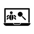 Checking bug Isolated Vector icon which can easily modify or edit Royalty Free Stock Photo