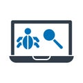 Checking bug Isolated Vector icon which can easily modify or edit Royalty Free Stock Photo