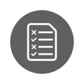 Checking, checklist, report, seo icon
