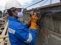Checking defect in welded with process Magnetic Particle Testing& x28;MT& x29; of Non-Destructive Testing& x28;NDT& x29;