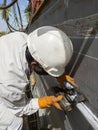 Checking defect in welded with process Magnetic Particle TestingMT of Non-Destructive TestingNDT