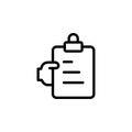 checking, facture icon. Simple thin line, outline vector of Project Management icons for UI and UX, website or mobile application