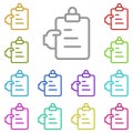 Checking, facture multi color icon. Simple thin line, outline vector of project management icons for ui and ux, website or mobile