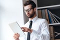 Checking his mail. Royalty Free Stock Photo