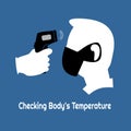 CHECKING TEMPERATURE DURING CORONA