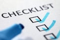 Checklist Royalty Free Stock Photo