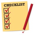 Checklist Royalty Free Stock Photo